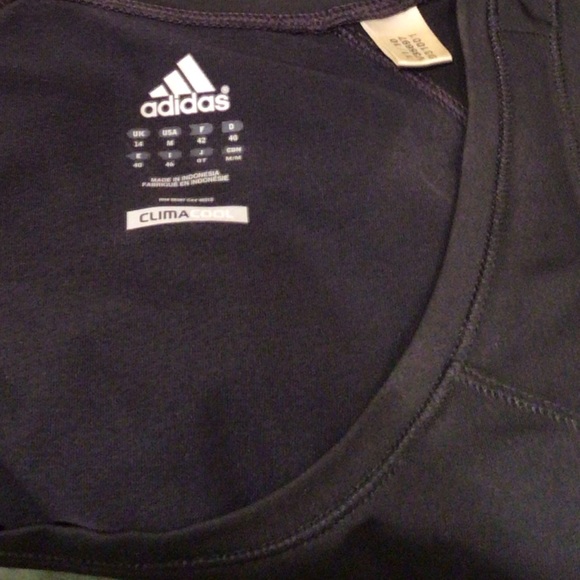 💕2XHost Pick 💕🛍2 for $25🛍Adidas slip on black athletic top - Picture 3 of 5